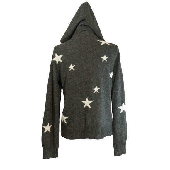 Zadig Voltaire Marky Hoodie Cashmere Star Sweater Intarsia Wool Luxury Pullover - Picture 4 of 15